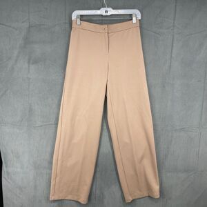 Eileen Fisher Dress Pants Womens Small Petite Brown High Rise Straight Lyocell